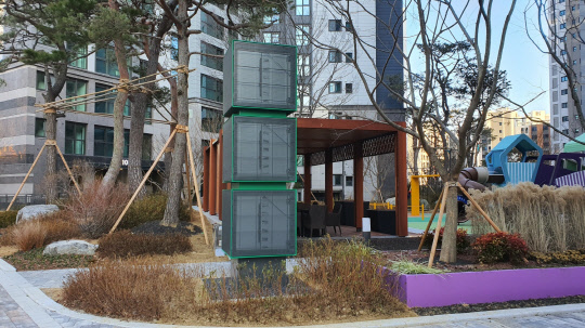 실외 미세먼지 저감설비 이미지컷. <삼성물산 제공>